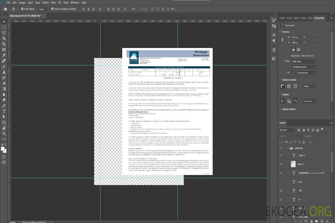 États , Unis Californie Rushmore Loan Management Services LLC relevé hypothécaire, 3 pages, 3 scr template